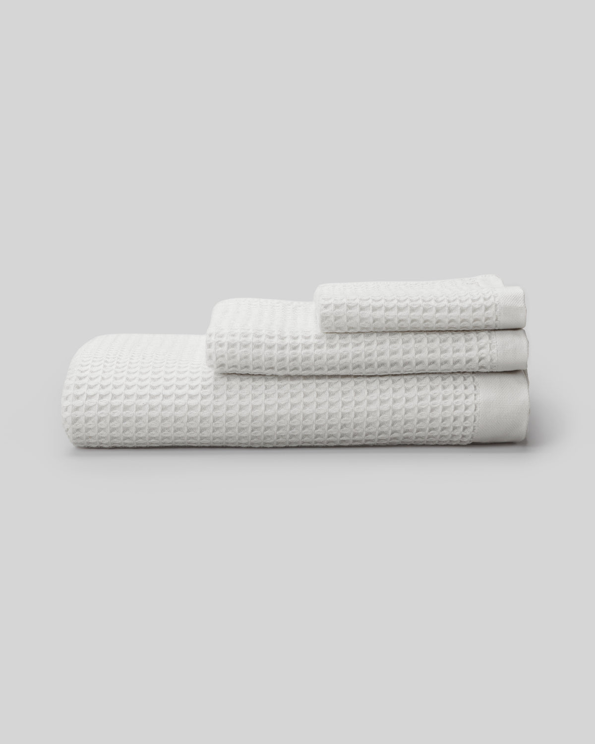 Waffle Towel Set [White] 今治