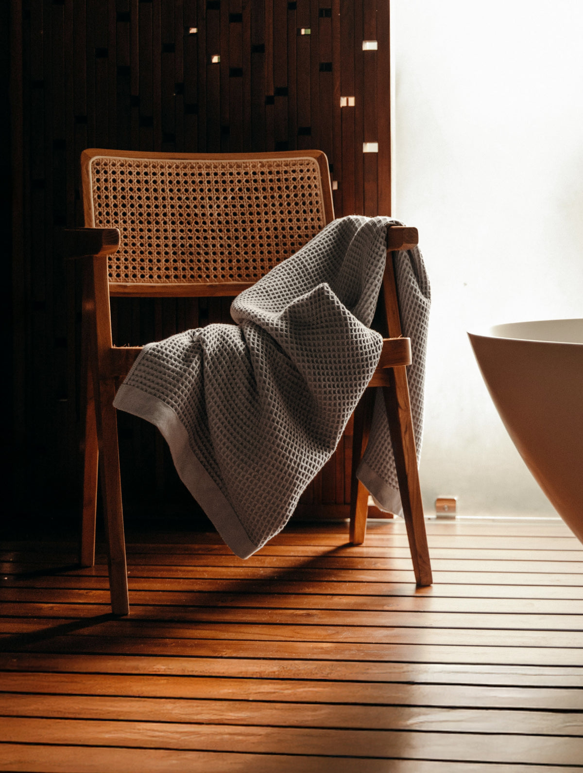 今治 Waffle Towel [Grey]
